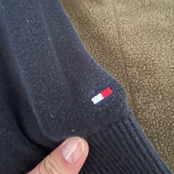 Navy Blue Tommy Hilfiger Cardigan - Picture 3 of 6